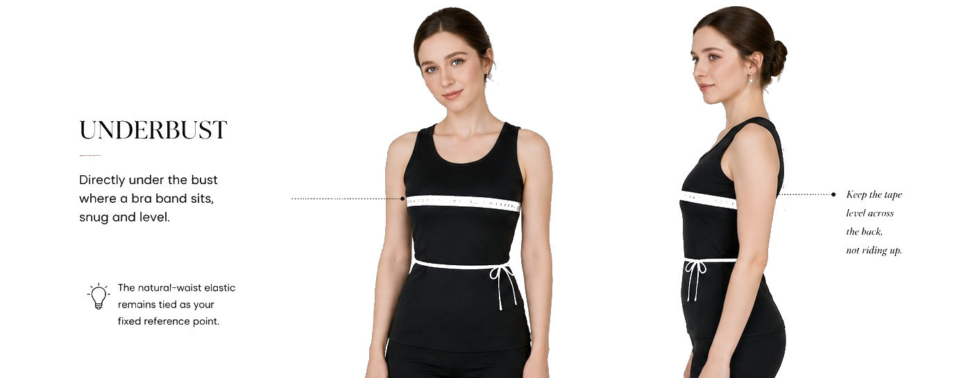 How to measure the underbust