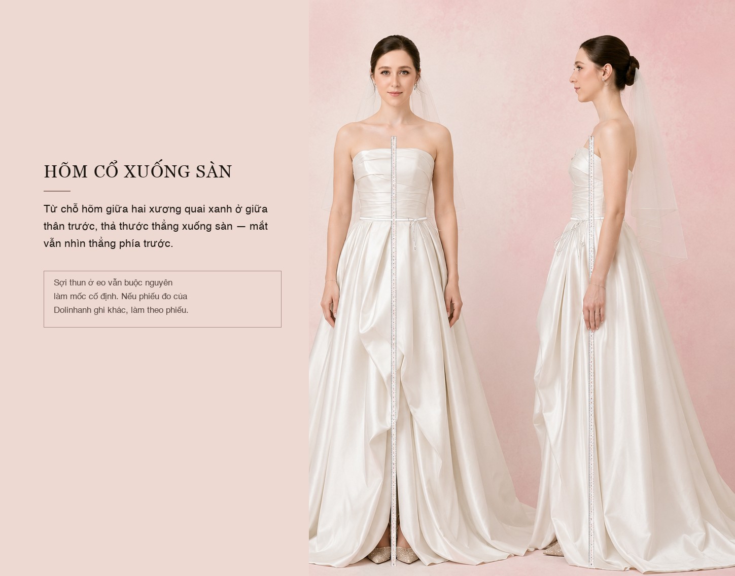 Cách đo hõm cổ xuống sàn